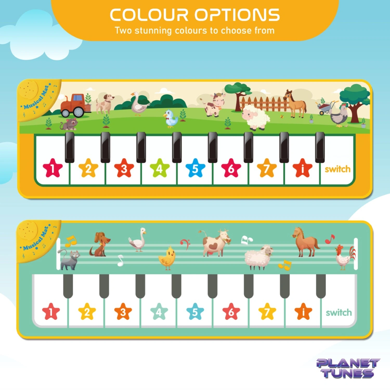 Rock N’ Roll Piano Playmat – Fun for 3+ Kids’ Music Adventure!